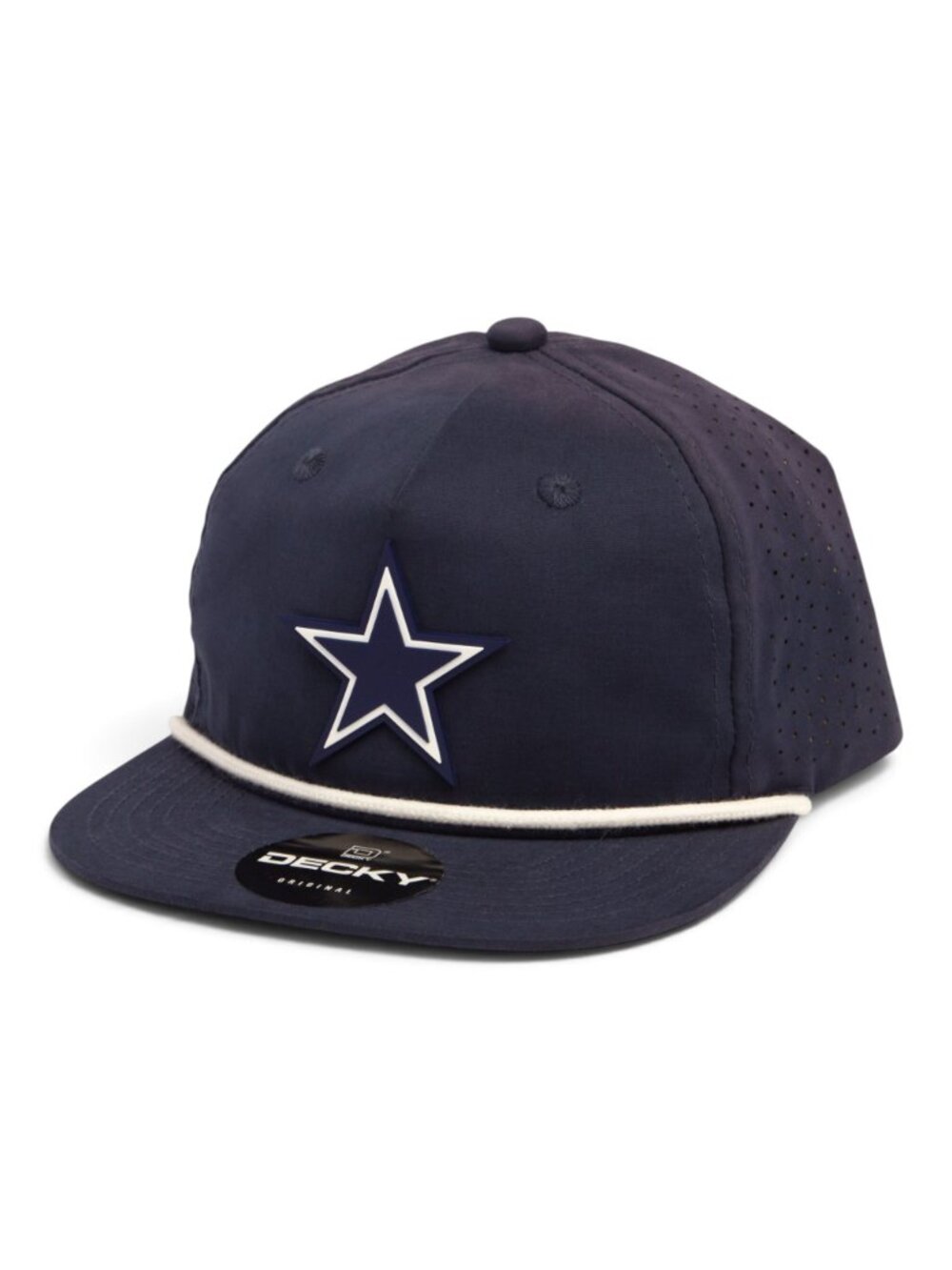 Dallas Cowboys 3D Perforated Rope Hat- Navy/ White